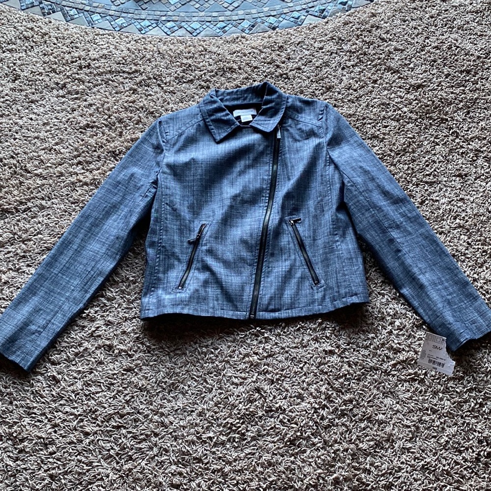 Liz Claiborne blue chambray jacket